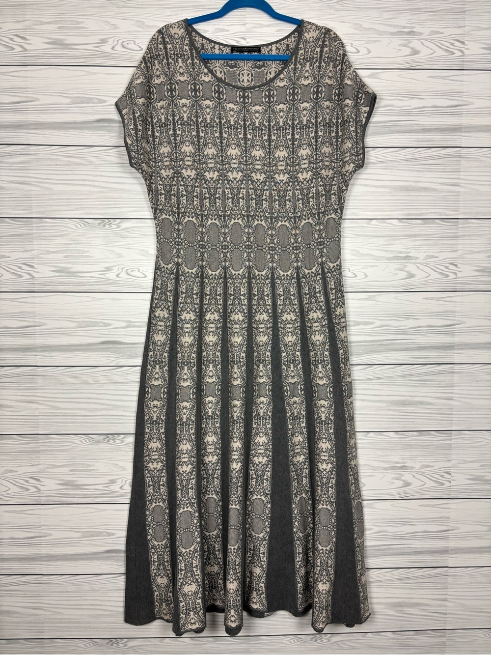 Peruvian Connection Pima cotton accordion dress size XL